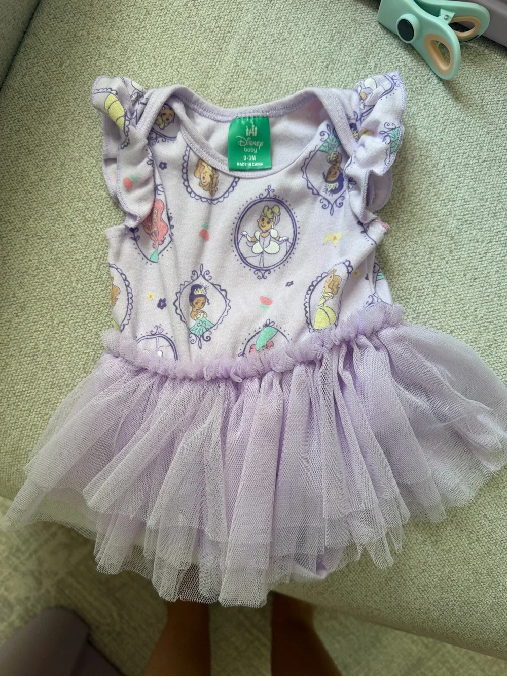 Disney Lavender Princess Tutu Onesie Dress - Purple Disney Characters